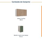 Lavanderia Modulada 2 Peças Sem Tampo Sem Rodapé Ipanema Cabe