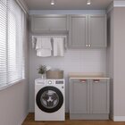 Lavanderia Modulada 3 Peças 2 Armários Aéreos 1 Balcão 2 Port