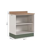 Lavanderia Modulada 3 Peças 2 Armários Aéreos 1 Balcão 2 Port