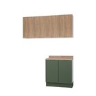 Lavanderia Modulada 3 Peças 2 Armários Aéreos 1 Balcão 2 Port