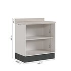 Lavanderia Modulada 3 Peças 2 Armários Aéreos 1 Balcão 2 Port