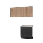 Lavanderia Modulada 3 Peças 2 Armários Aéreos 1 Balcão 2 Port