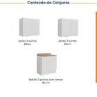 Lavanderia Modulada 3 Peças 2 Armários Aéreos 1 Balcão 2 Port