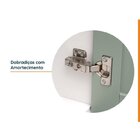 Lavanderia Modulada 3 Peças 2 Armários Aéreos 3 Portas 1 Balc