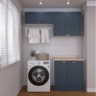 Lavanderia Modulada 3 Peças 2 Armários Aéreos 3 Portas 1 Balc