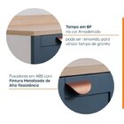 Lavanderia Modulada 3 Peças 2 Armários Aéreos 3 Portas 1 Balc