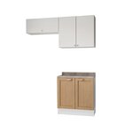 Lavanderia Modulada 3 Peças 2 Armários Aéreos 3 Portas 1 Balc