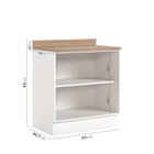 Lavanderia Modulada 3 Peças 2 Armários Aéreos 4 Portas 1 Balc