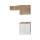 Lavanderia Modulada 3 Peças 2 Armários Aéreos 4 Portas 1 Balc