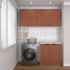 Lavanderia Modulada 3 Peças 2 Armários Aéreos 4 Portas 1 Balc