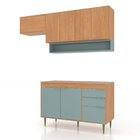 Lavanderia Modulada 3 Peças, Aéreo 120cm, Aéreo 80cm E Balcão