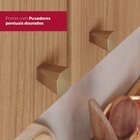 Lavanderia Modulada 3 Peças Com Tampo Requinte Nature/areia