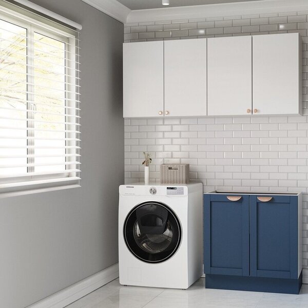 Lavanderia Modulada 3 Peças Sem Tampo 2 Aéreos 1 Balcão 2 Por