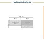 Lavanderia Modulada 3 Peças Sem Tampo 2 Aéreos 3 Portas 1 Bal