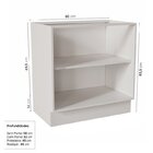 Lavanderia Modulada 3 Peças Sem Tampo 2 Armários Aéreos 1 Bal