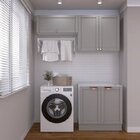 Lavanderia Modulada 3 Peças Sem Tampo 2 Armários Aéreos 1 Bal