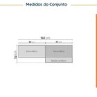 Lavanderia Modulada 3 Peças Sem Tampo 2 Armários Aéreos 4 Por