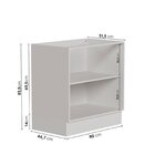 Lavanderia Modulada 3 Peças Sem Tampo Com Rodapé Ipanema Cabe