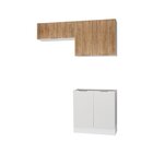 Lavanderia Modulada 3 Peças Sem Tampo Com Rodapé Ipanema Cabe