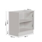 Lavanderia Modulada 3 Peças Sem Tampo Com Rodapé Ipanema Cabe