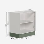 Lavanderia Modulada 3 Peças Sem Tampo Com Rodapé Ipanema Cabe