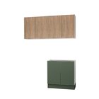 Lavanderia Modulada 3 Peças Sem Tampo Com Rodapé Ipanema Cabe