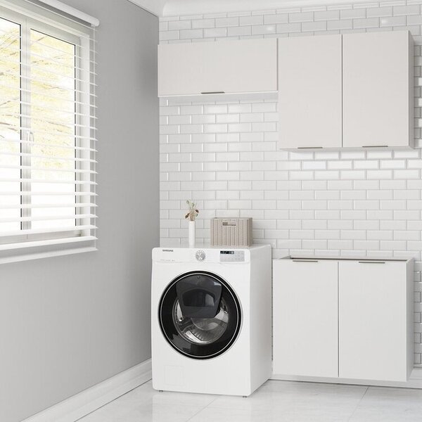 Lavanderia Modulada 3 Peças Sem Tampo Sem Rodapé Ipanema Cabe