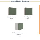 Lavanderia Modulada 3 Peças Sem Tampo Sem Rodapé Ipanema Cabe