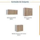 Lavanderia Modulada 3 Peças Sem Tampo Sem Rodapé Ipanema Cabe