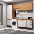 Lavanderia Modulada 4 Peças, Aéreo 120cm, Aéreo 80cm, Balcão