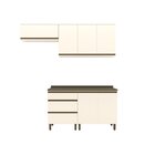 Lavanderia Modulada 4 Peças Com Tampo Aurora Espresso Móveis