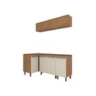 Lavanderia Modulada 5 Peças Com Tampo Requinte Nature/areia