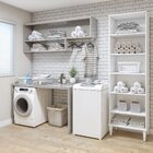 Lavanderia Modulada Aracaju 5 Prateleiras Branco