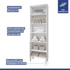 Lavanderia Modulada Aracaju 5 Prateleiras Branco