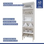 Lavanderia Modulada Aracaju 5 Prateleiras Branco