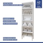 Lavanderia Modulada Aracaju 5 Prateleiras Branco