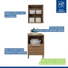 Lavanderia Modulada Armário Aéreo Com Balcão Tex 101   Carval