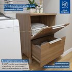 Lavanderia Modulada Armário Aéreo Com Balcão Tex 101   Carval