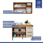 Lavanderia Modulada Armário Aéreo E Balcão Brasília Nature/of