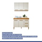 Lavanderia Modulada Armário Aéreo E Balcão Brasília Nature/of