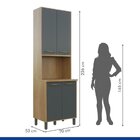 Lavanderia Modulada Armário Multiuso, Balcão 3 Portas E Armár