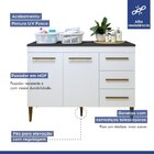 Lavanderia Modulada Balcão 2 Portas 3 Gavetas Petrópolis Bran