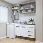 Lavanderia Modulada Balcão 2 Portas 3 Gavetas Petrópolis Bran