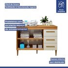 Lavanderia Modulada Balcão 2 Portas 3 Gavetas Petrópolis Natu