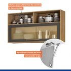 Lavanderia Modulada Balcão 3 Portas E 2 Armários Aéreos Com 1