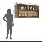 Lavanderia Modulada Balcão 3 Portas E 2 Armários Aéreos Com 1
