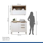 Lavanderia Modulada Balcão Com Armário Aéreo Tex 103   Carval