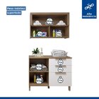 Lavanderia Modulada Balcão Com Armário Aéreo Tex 103   Carval