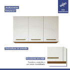 Lavanderia Modulada Brasília Armário Aéreo E Balcão Kaiki Móv