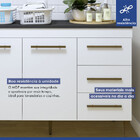 Lavanderia Modulada Brasília Armário Aéreo E Balcão Kaiki Móv